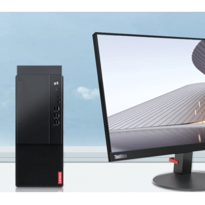 联想启天M435 商用办公台式机电脑 i5-10500 16G  w10  +23.8显示器
